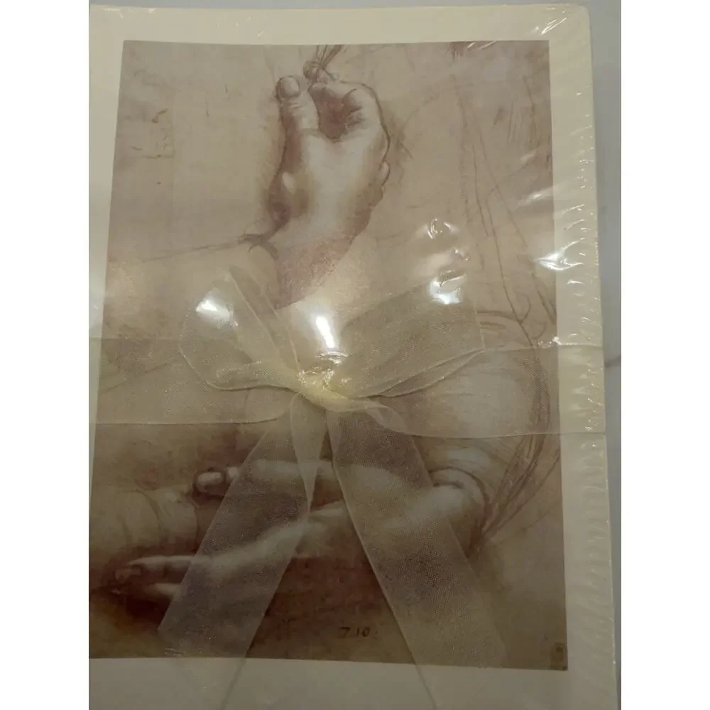 Leonardo da Vinci Art Note Cards Stationery Sealed Lot of 2 Approx 44 Cards